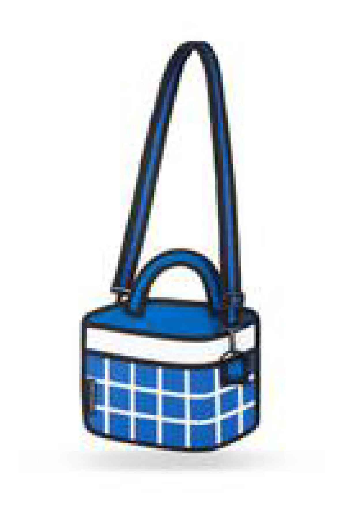 Jump From Paper 2D Handbag CHECKERED Dark Blue Image 3