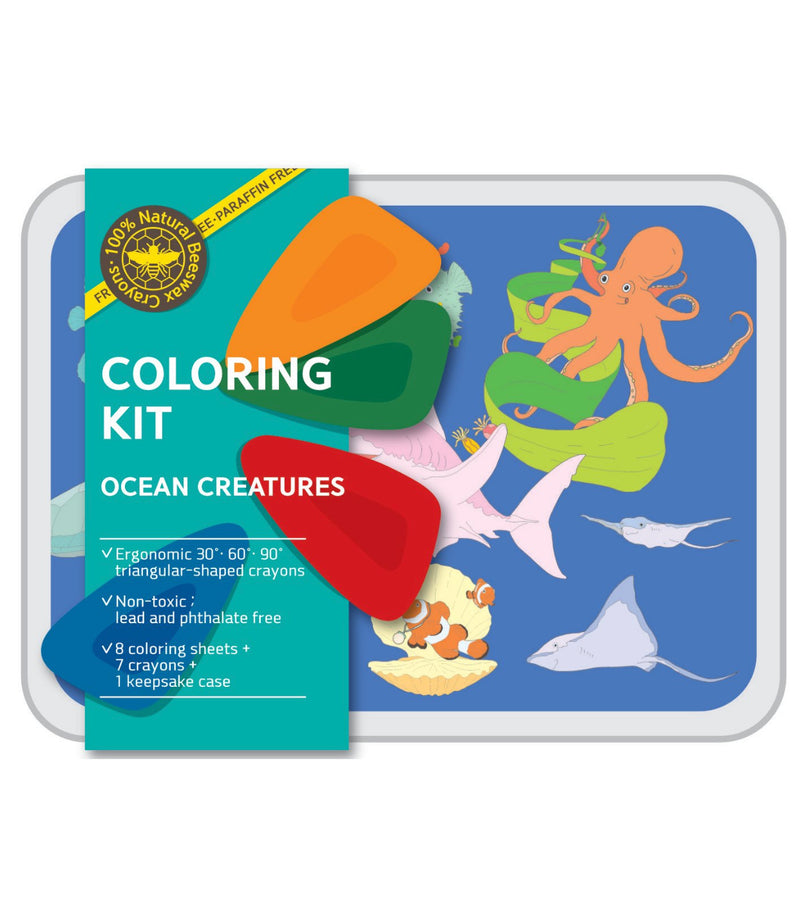 Color Jeu Coloring Kit - 5 units in set - OCEAN CREATURES Small