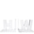 Tara Wilson Designs Bookends PERSONALIZED THICK Clear INITIALS 7.5" h