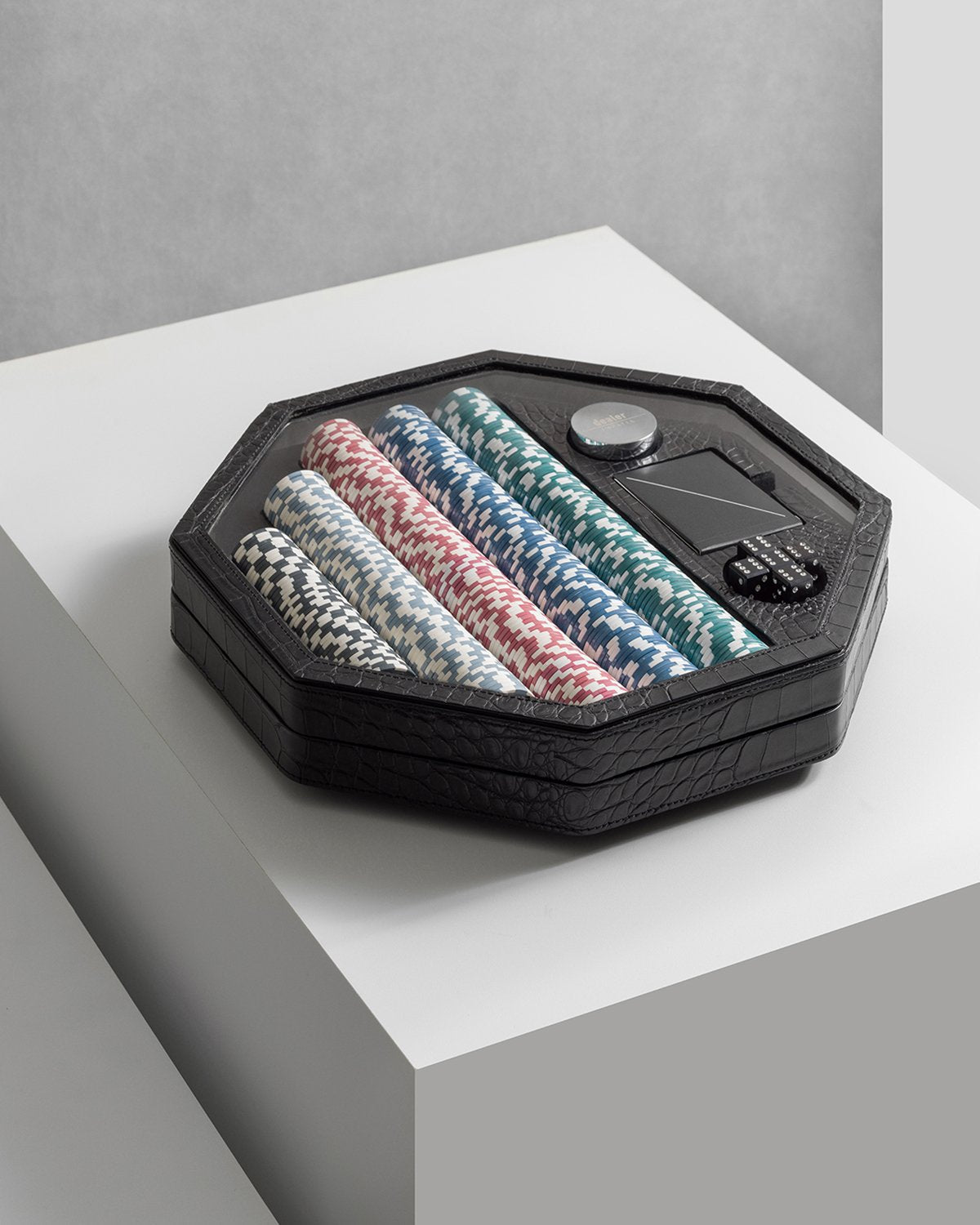 Game Set POKER in Alligator Skin