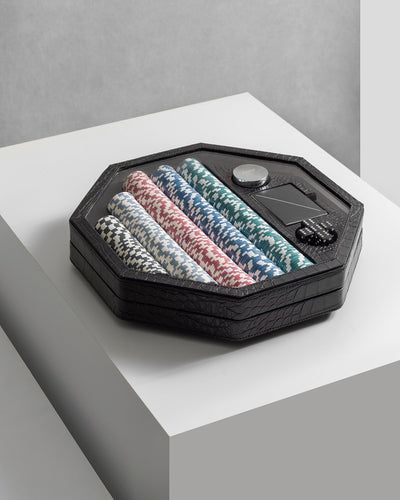 Game Set POKER in Alligator Skin
