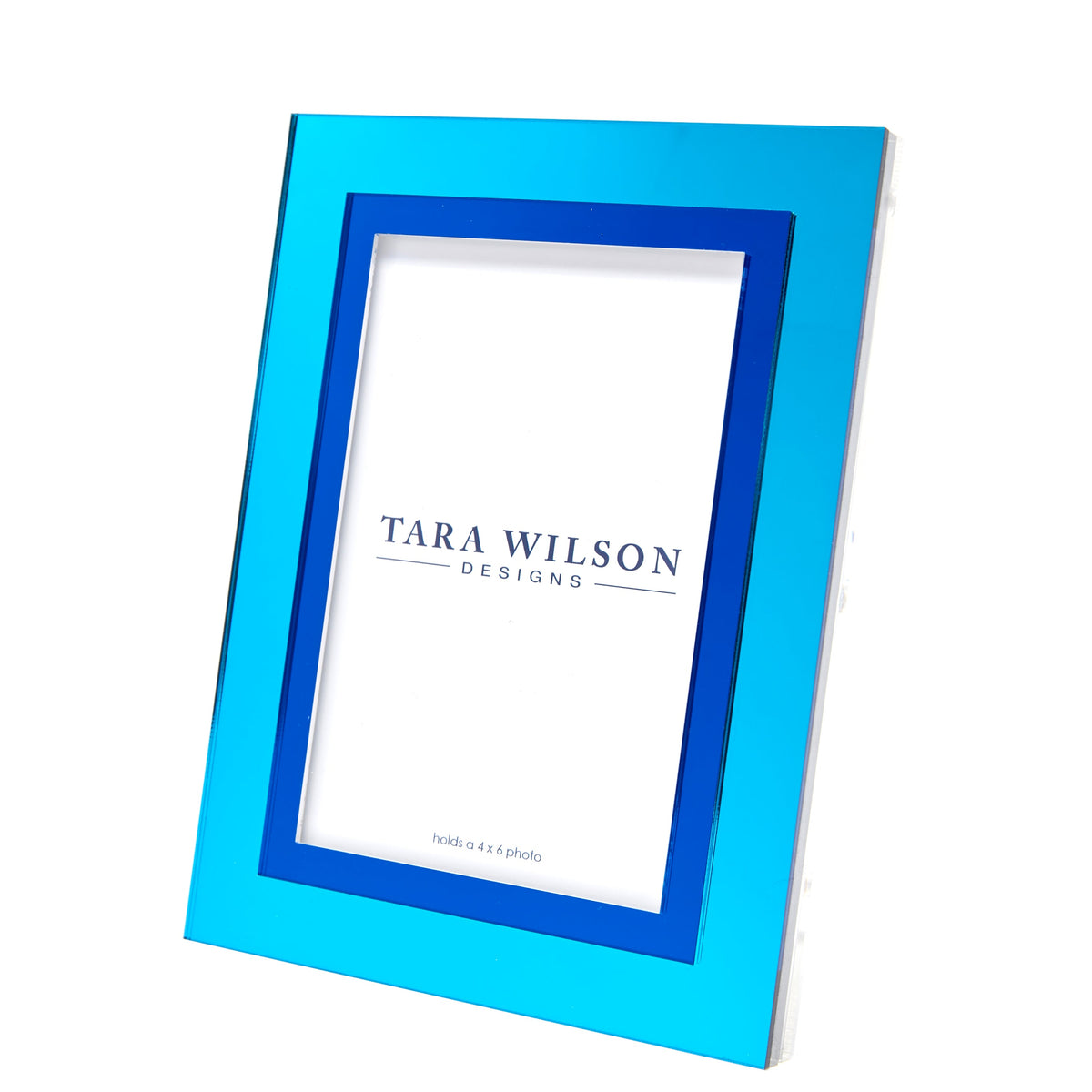 Frame INLAID Light Blue & Dark Blue 4 inches by 6 inches