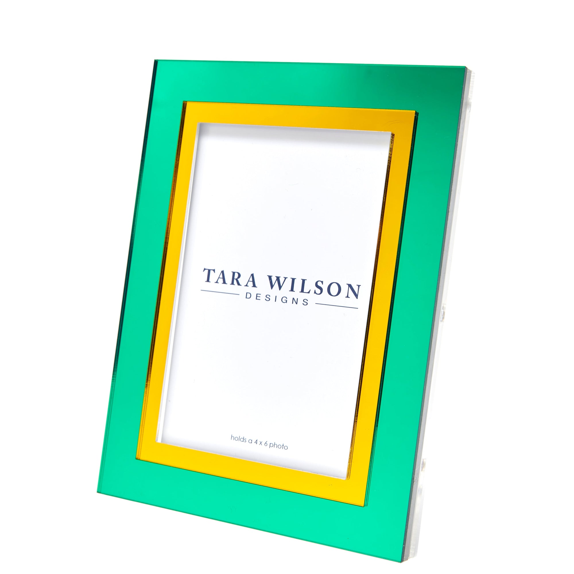 Frame INLAID Yellow & Green 4 inches by 6 inches 