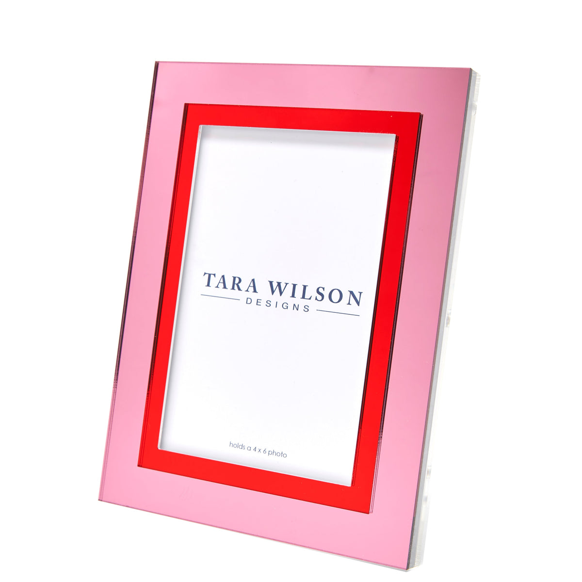 Frame INLAID Red & Pink 4 inches by 6 inches