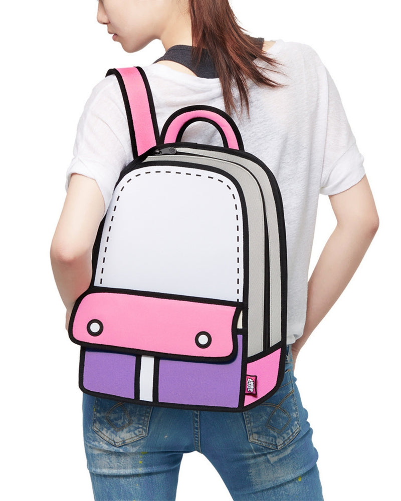 Jump From Paper 2D Backpack ADVENTURE Pink