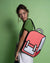 Jump From Paper 2D Backpack SPACEMAN COLOR ME IN Watermelon Red Image 2