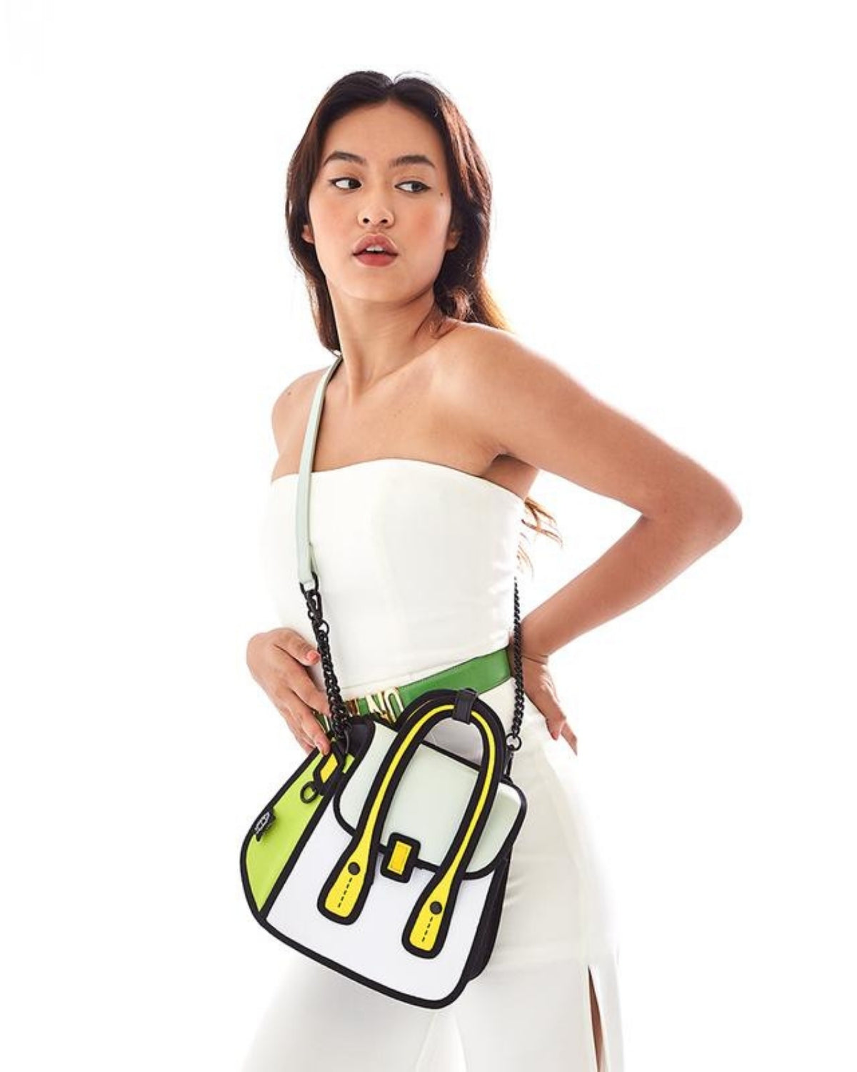 Jump From Paper 2D Shoulder Bag OWL Mint Green Image 2