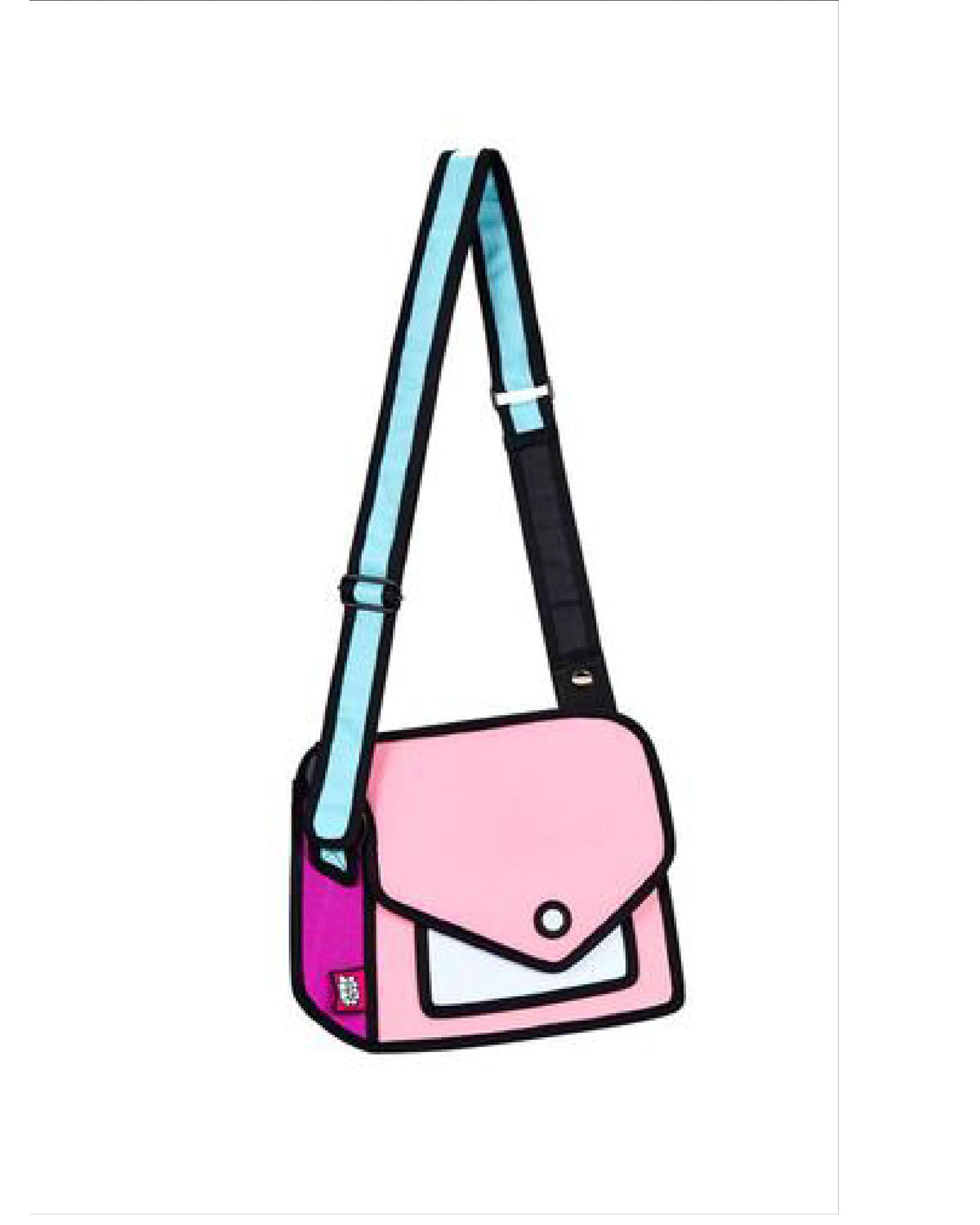 Jump From Paper 2D Shoulder Bag GIGGLE TRIP POP Neon Pink