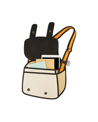Jump From Paper 2D Shoulder Bag CHEESE Yellowish Orange Image 3