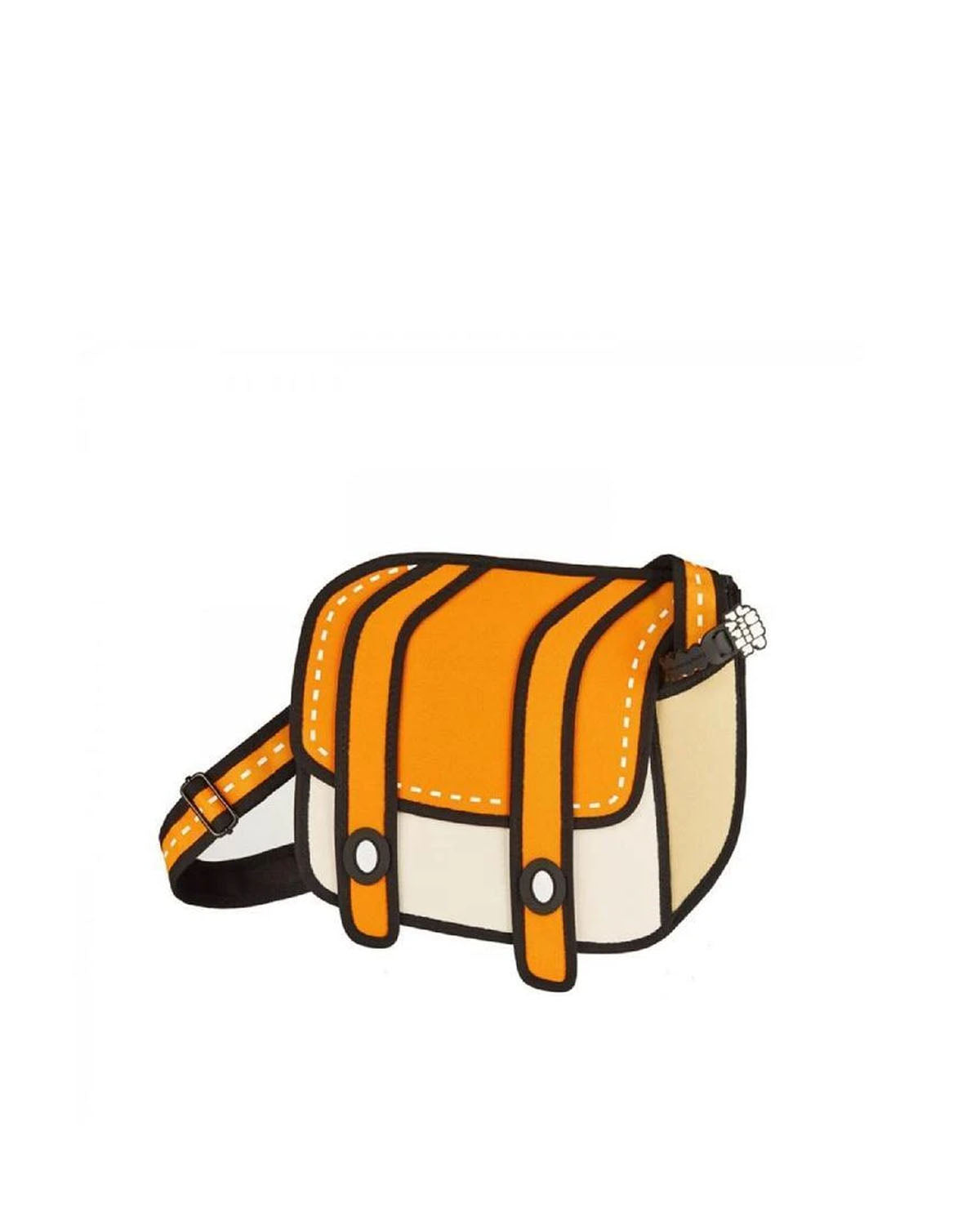 Jump From Paper 2D Shoulder Bag CHEESE Yellowish Orange