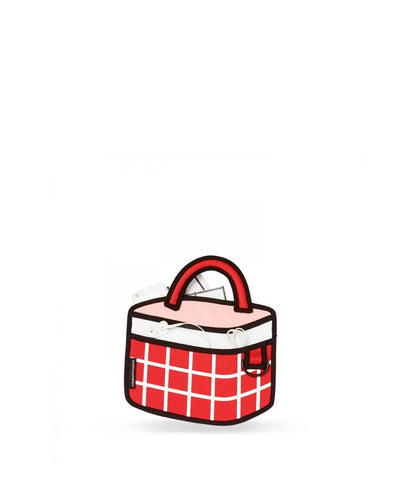 Jump From Paper 2D Handbag CHECKERED Red Image 3