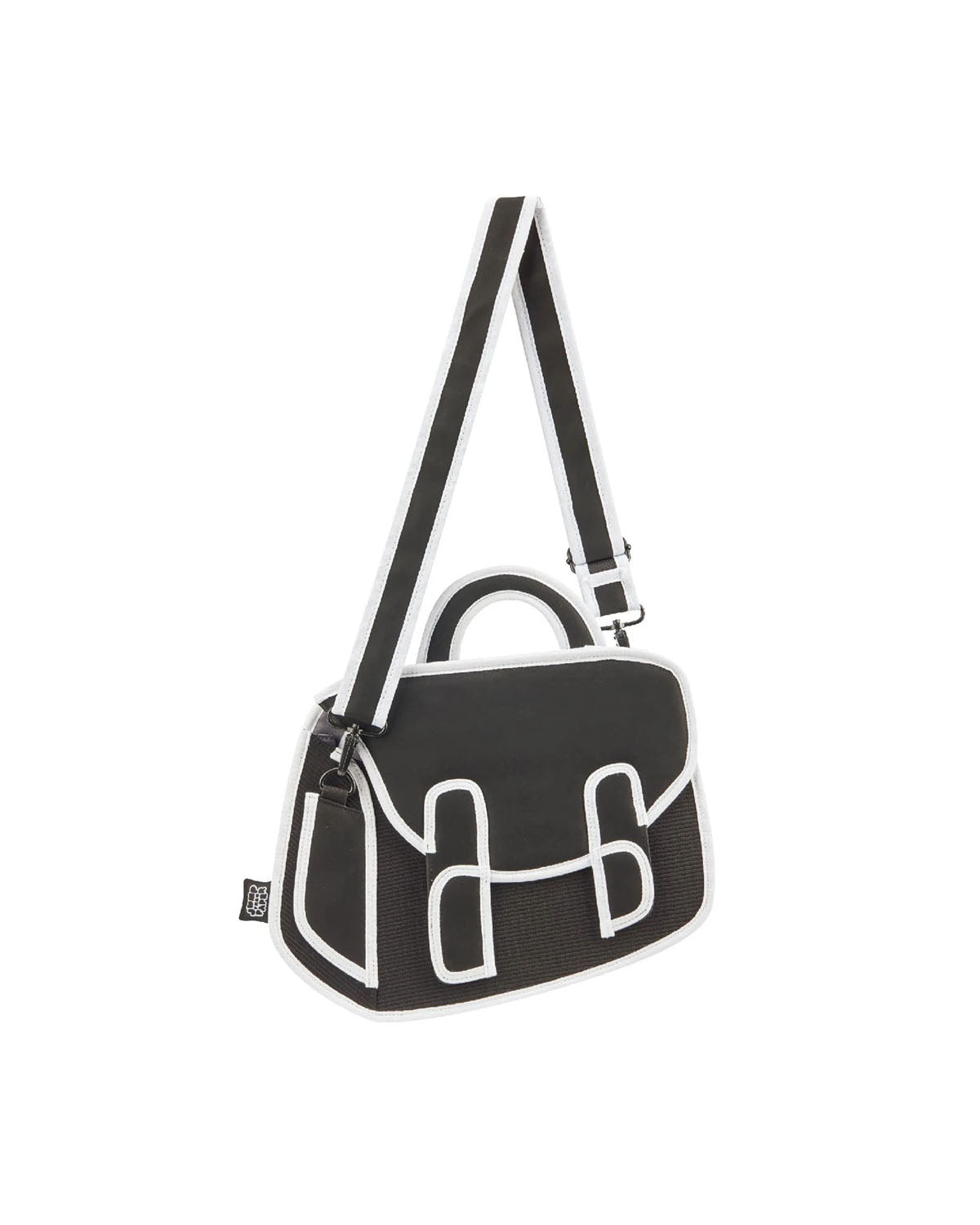 Jump From Paper 2D Satchel CHUBBY GRAFFITI Black