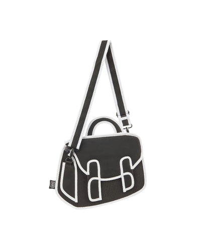 Jump From Paper 2D Satchel CHUBBY GRAFFITI Black