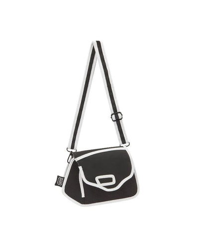 Jump From Paper 2D Shoulder Bag CLICKY GRAFFITI Black