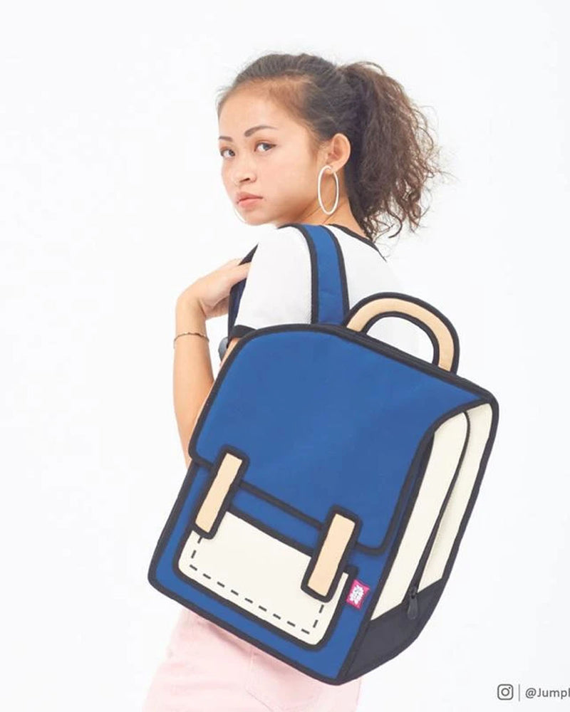 Jump From Paper 2D Backpack SPACEMAN COO COO Blue