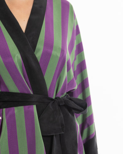 niLuu Women's Kimono Robe STRIPE