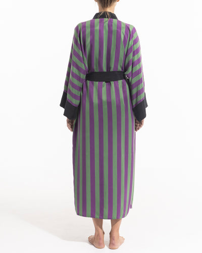 niLuu Women's Kimono Robe STRIPE