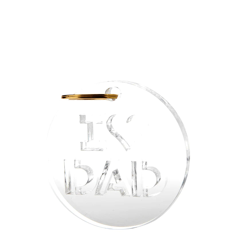 Tara Wilson Designs Keychain HEART DAD 3.5" l