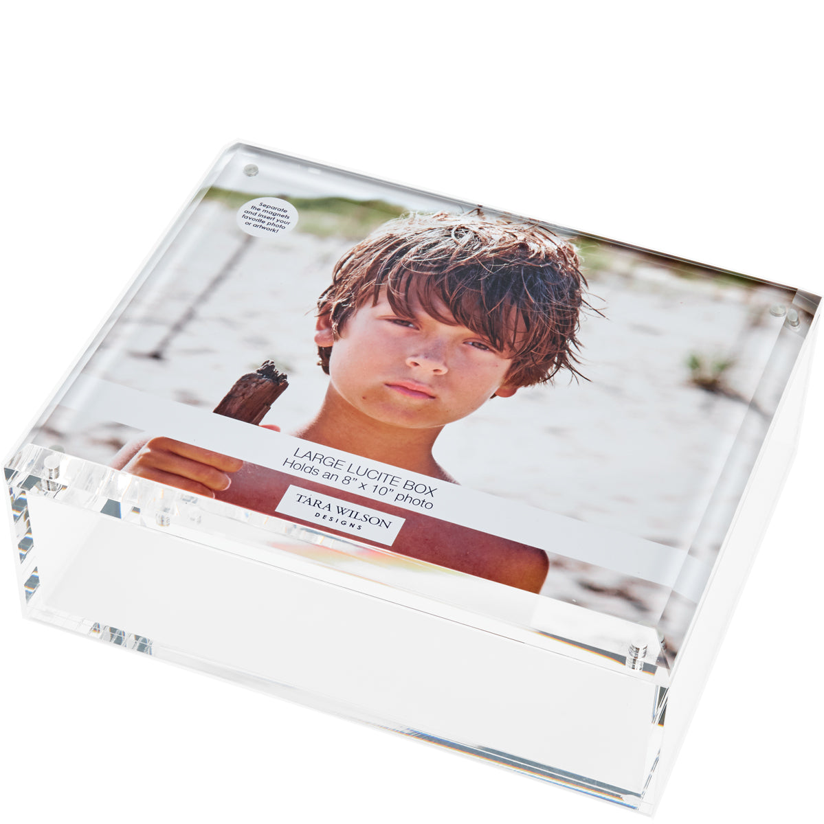 Tara Wilson Designs Box PHOTO BOX Clear 8" x 10" x 4"