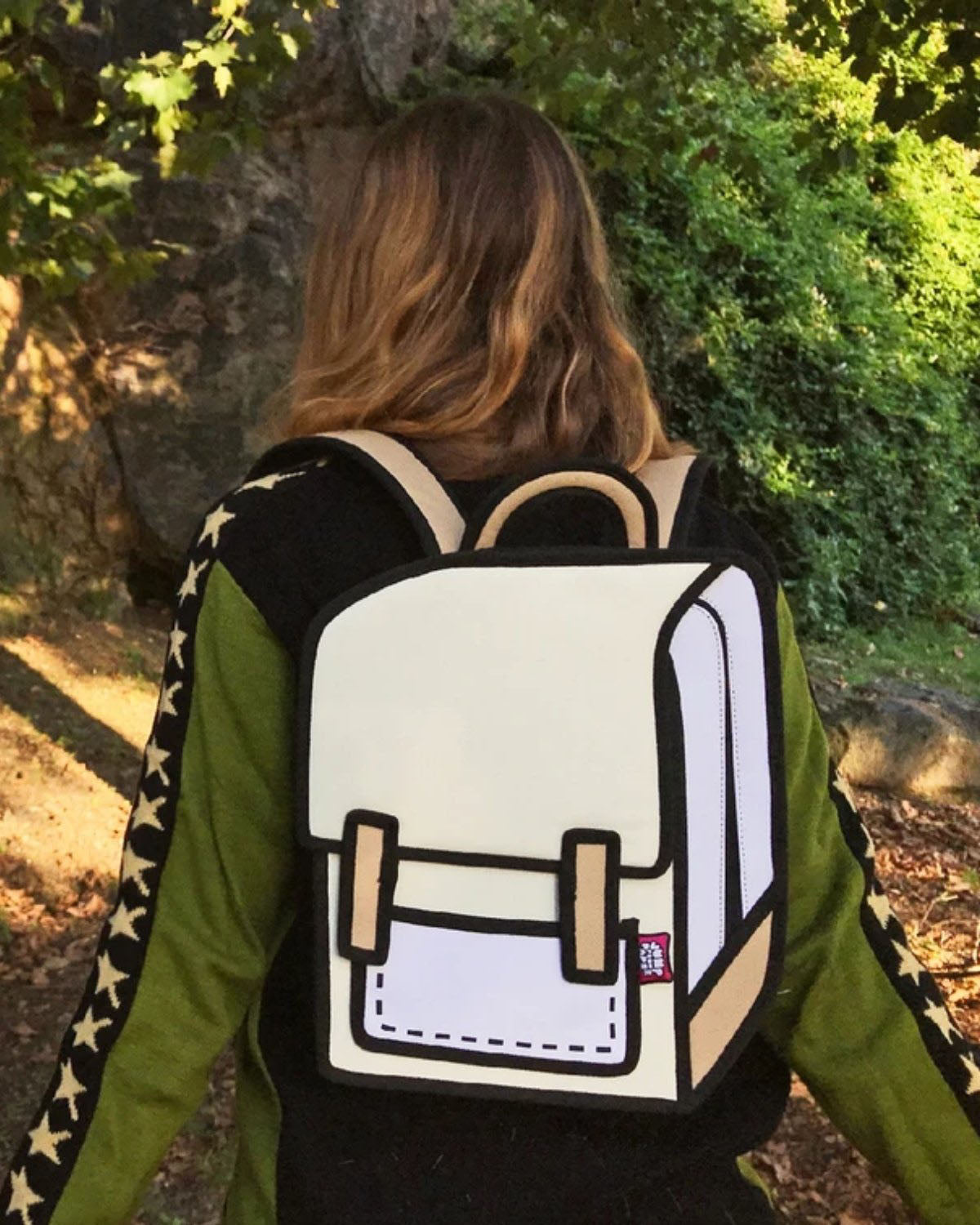 Jump From Paper 2D Backpack SPACEMAN JUNIOR INFLUENCER Brown Rice Image 3
