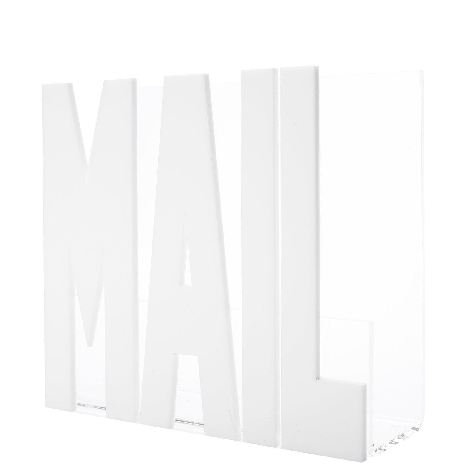 Tara Wilson Designs Holder MAIL White 31.5" x 9.5" x 8.5" h