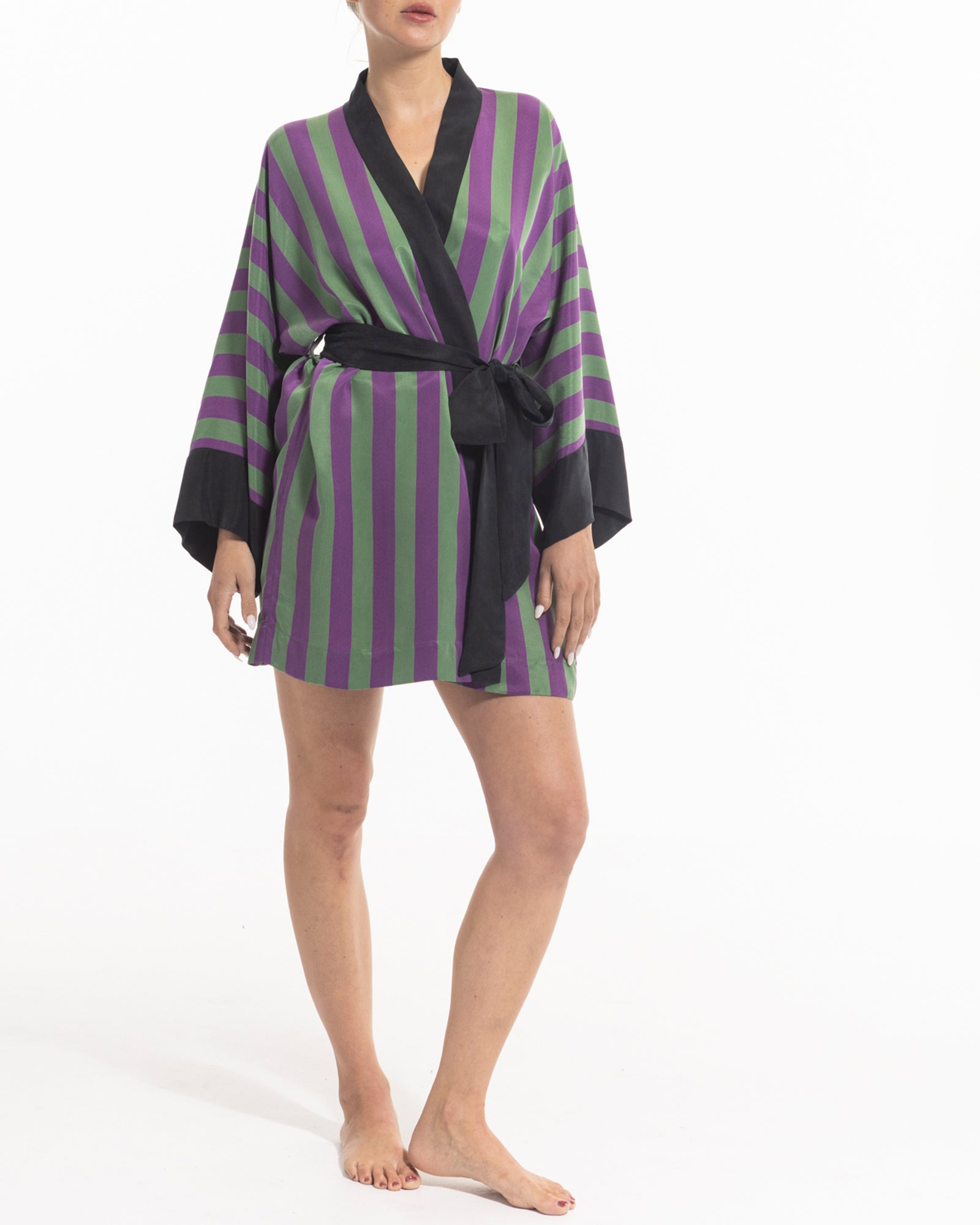 niLuu Women's Mini Kimono STRIPE