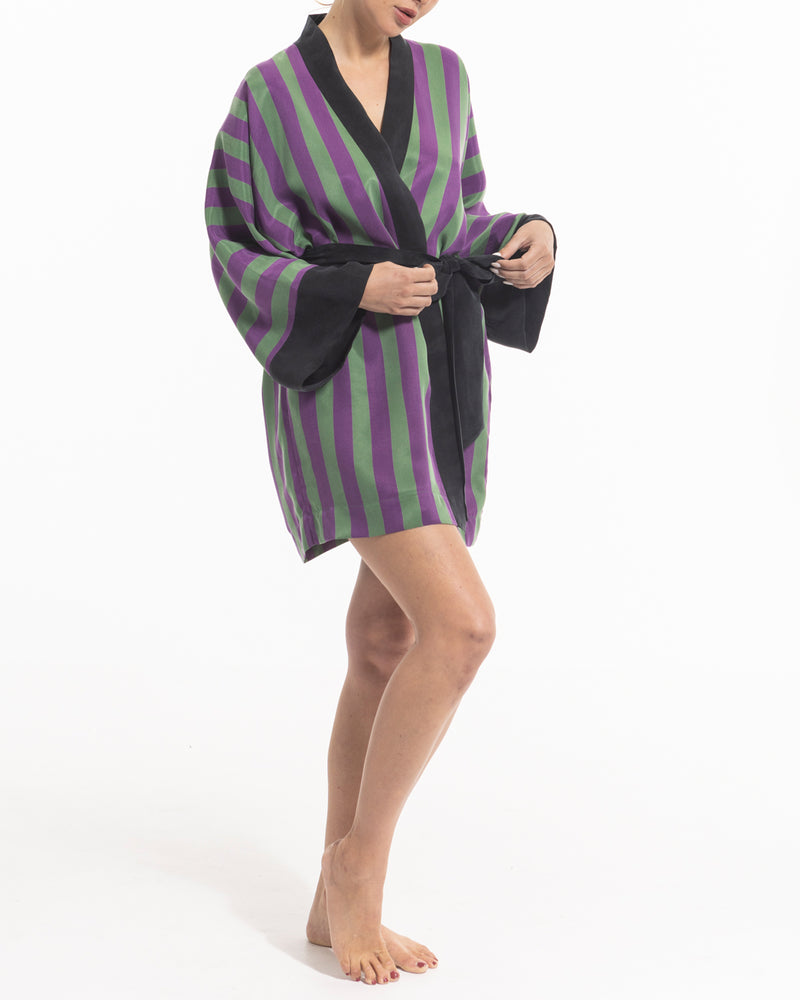 niLuu Women's Mini Kimono STRIPE