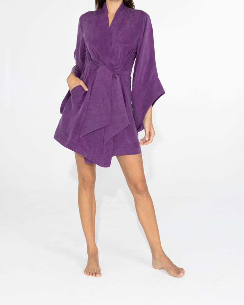 niLuu Women's Mini Kimono AMARA VIOLET