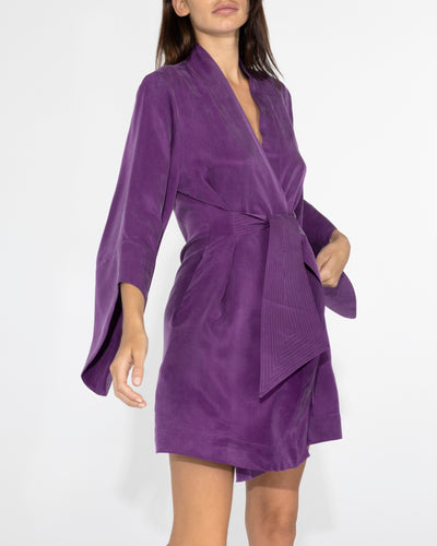 niLuu Women's Mini Kimono AMARA Violet Size L