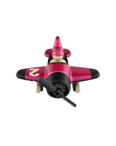 Playforever Toy Plane MIMMO Metallic Pink