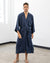 niLuu Men's Kimono Robe MIDNIGHT BLUE One Size