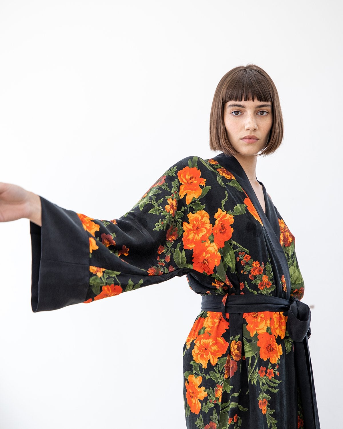 ladies silk kimono dressing gown Olivia Women Kimono Robe