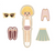 Light Plus Nine Nimix PAPER DOLL GIRL Set 3 Pieces