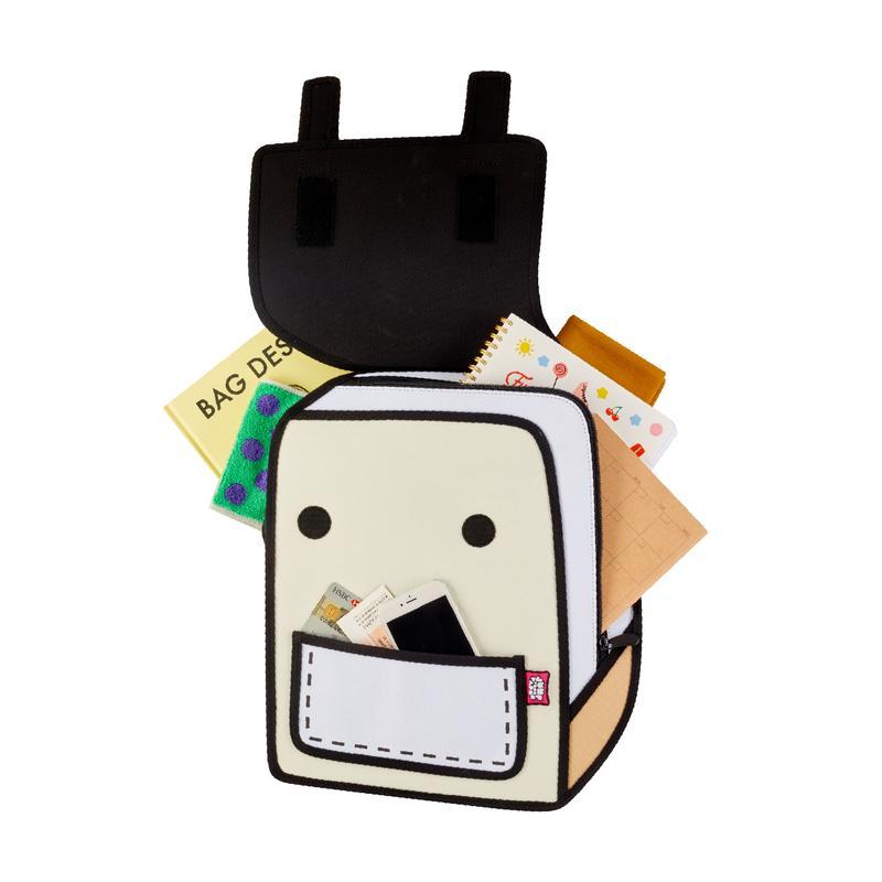 Jump From Paper 2D Backpack SPACEMAN INFLUENCER Brown Rice