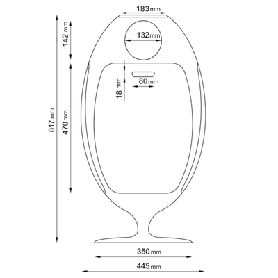 Recycling/Waste Bin OVETTO METALLIC