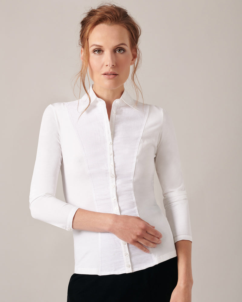 Anne Fontaine Women's Blouse CLODIE White Size 40