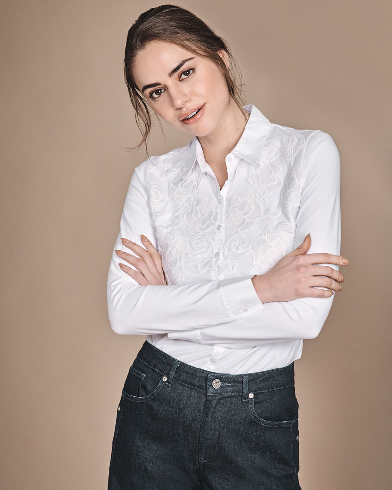 Anne Fontaine Women's Shirt VIANEY White Size 46