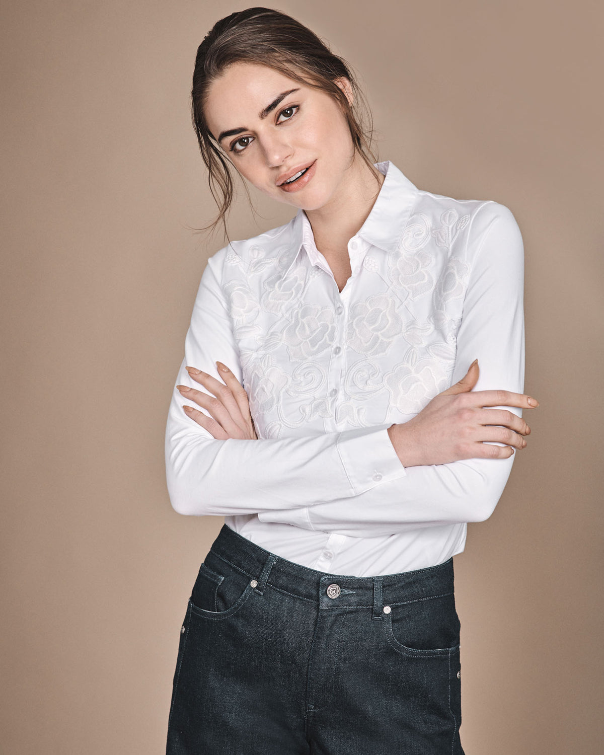 Women's Shirt VIANEY White Size 42