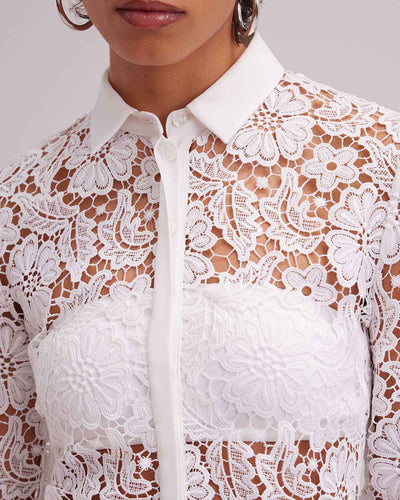 Women's Dress VIOLETA-P20 White  Size 44