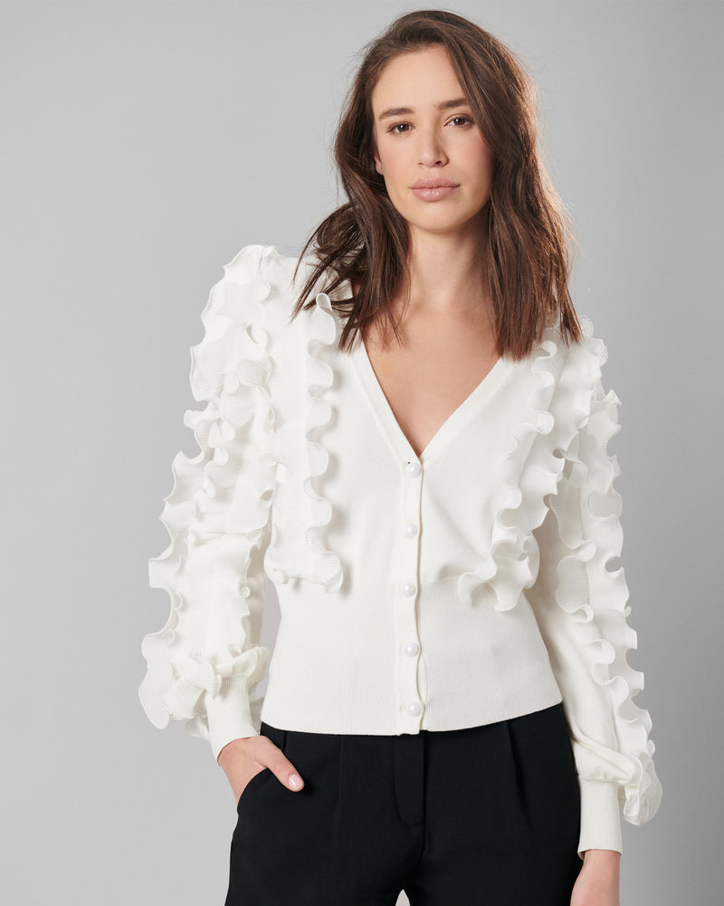 Anne Fontaine Women's Cardigan CILINE White Size 36