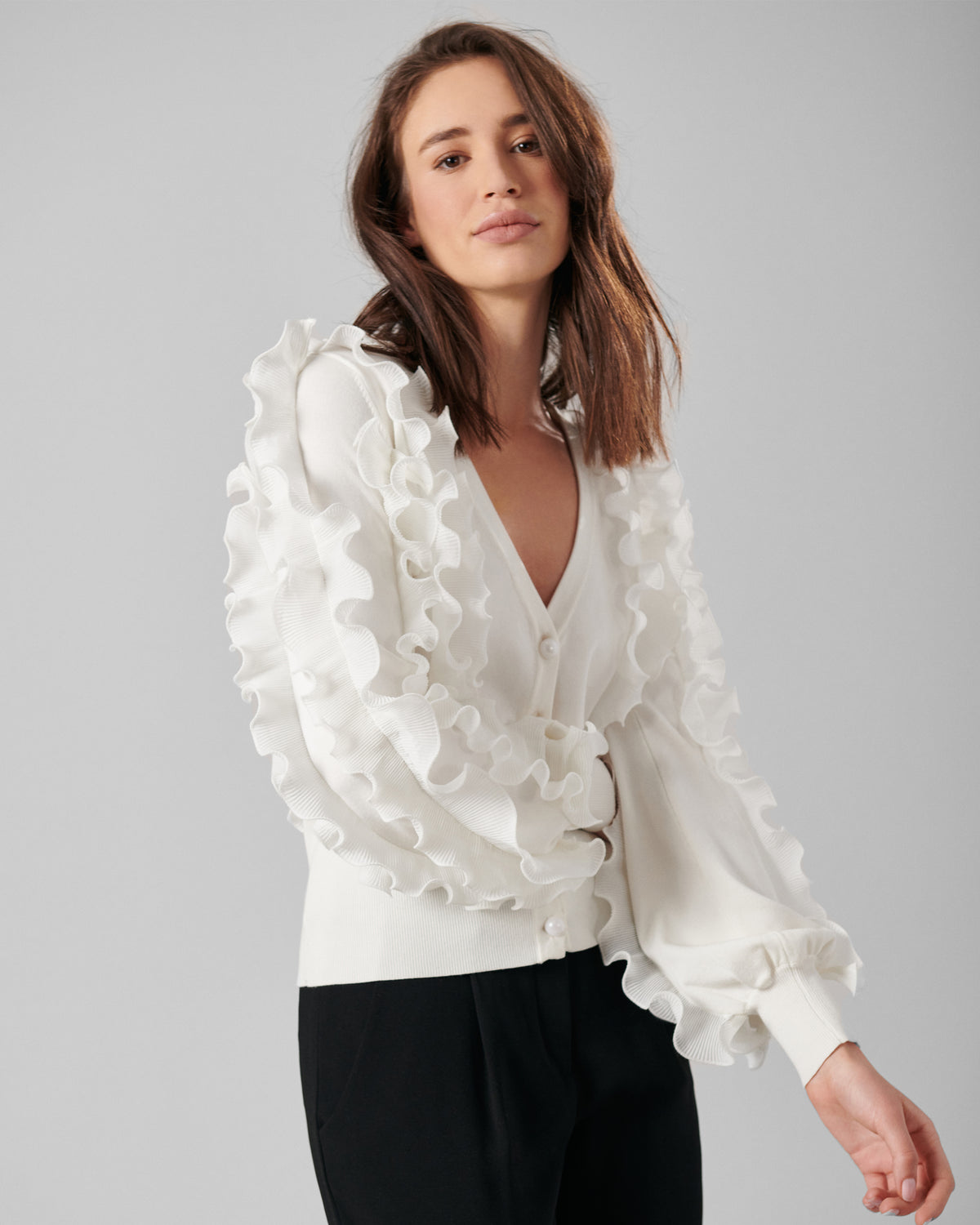 Women's Cardigan CILINE White Size 42