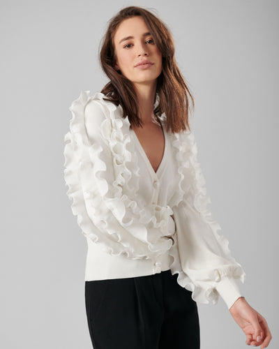 Women's Cardigan CILINE White Size 42