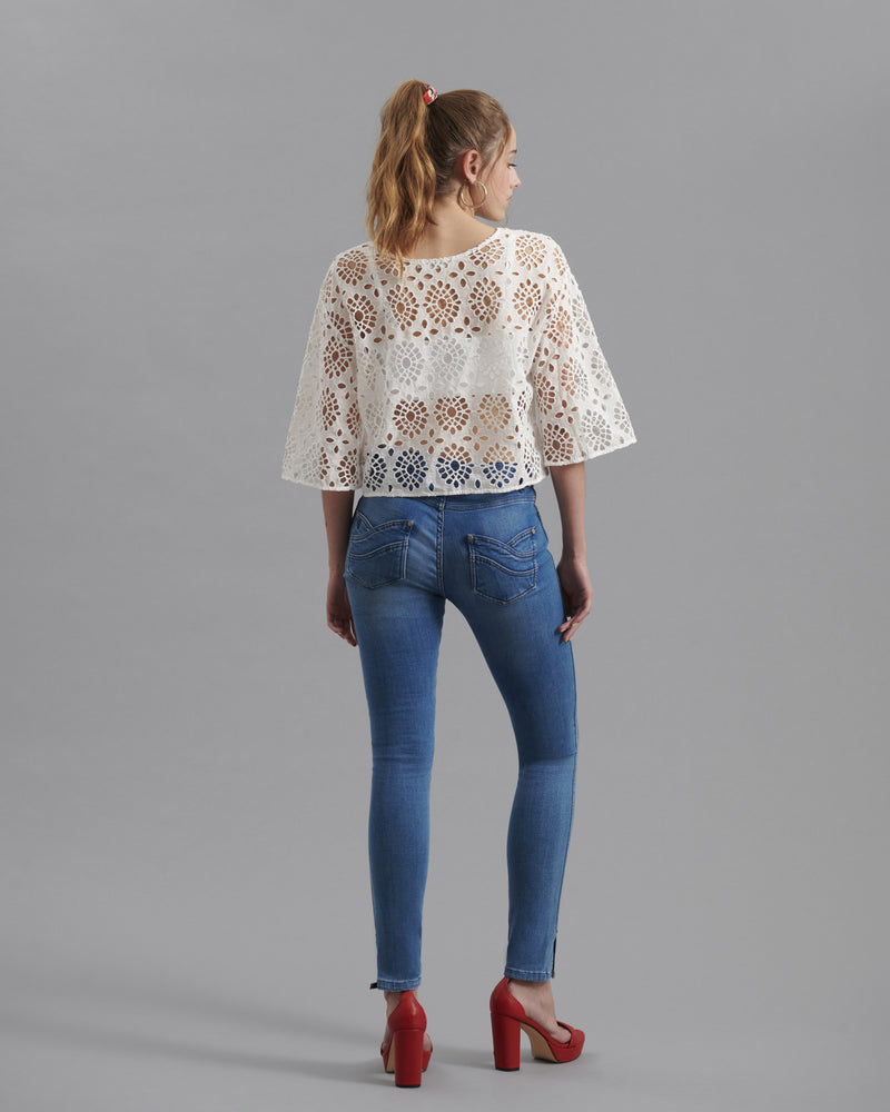 Anne Fontaine Women's Blouse CALYS White Size M