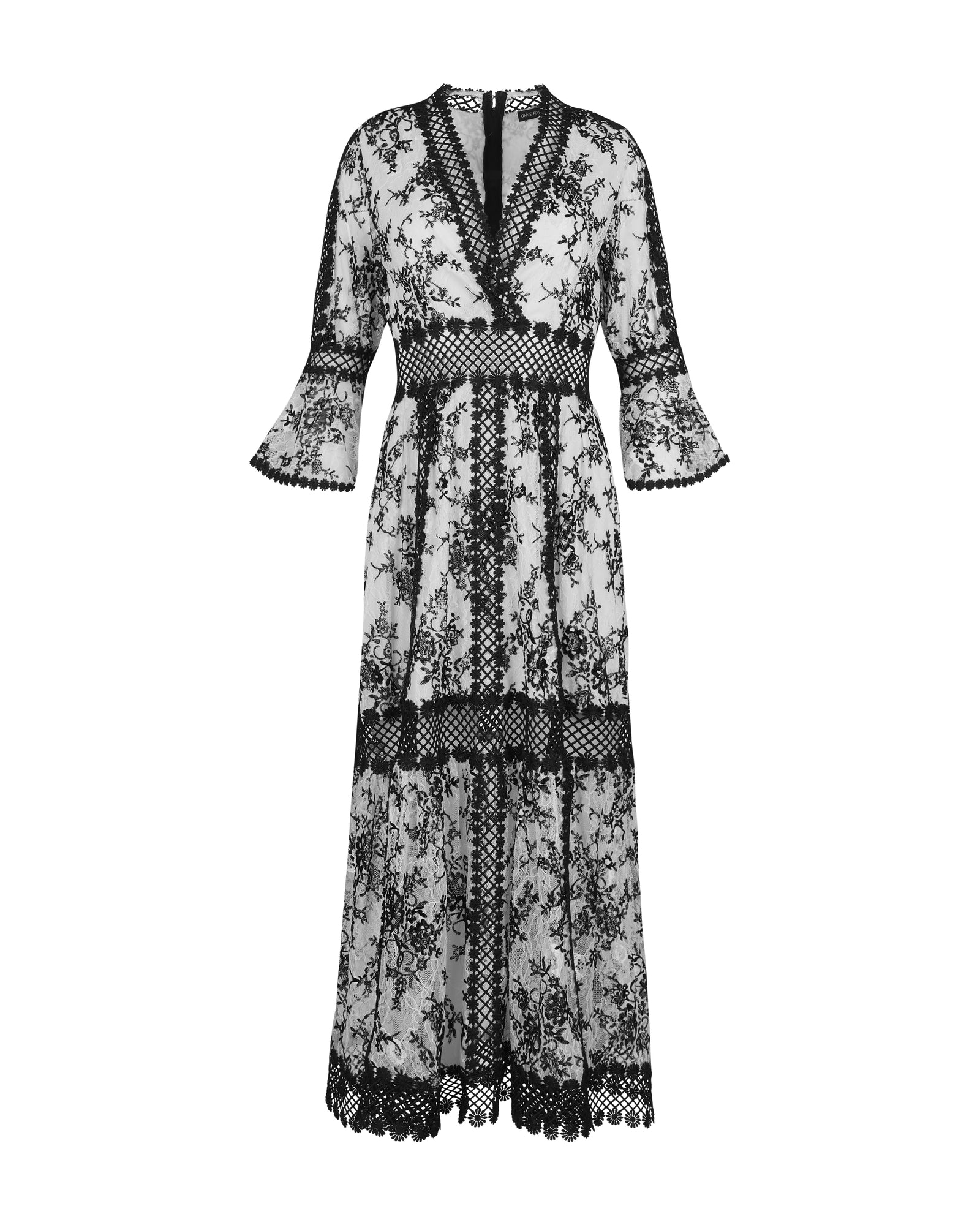 Anne Fontaine Women's Dress AMODIO Black/White Size 36