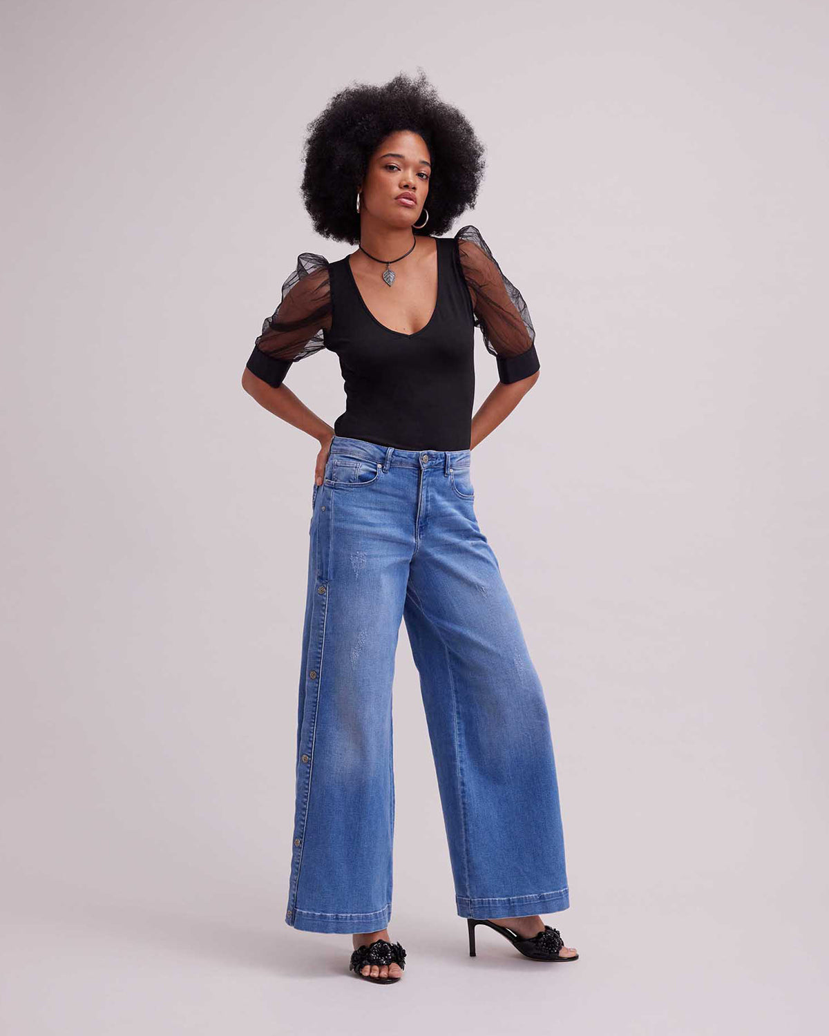 Women's T-Shirt AERIAL Black Size 42