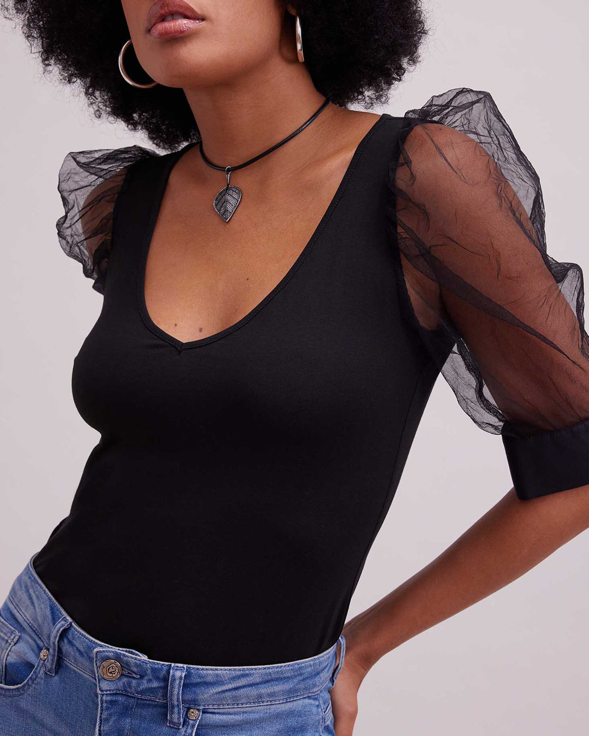 Women's T-Shirt AERIAL Black Size 42