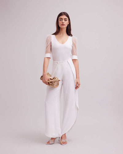 Women's T-Shirt AERIAL White  Size 40