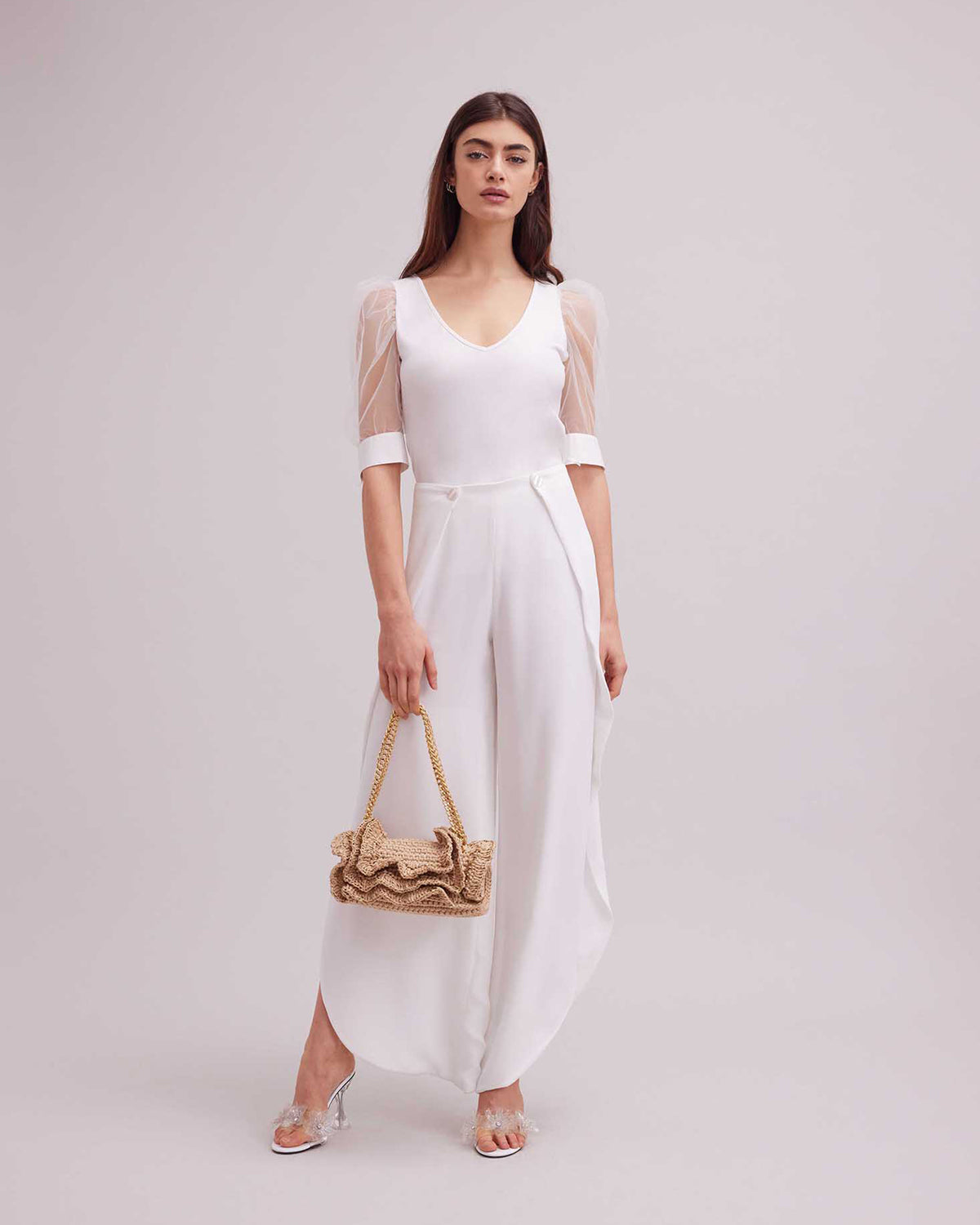 Women's T-Shirt AERIAL White  Size 40