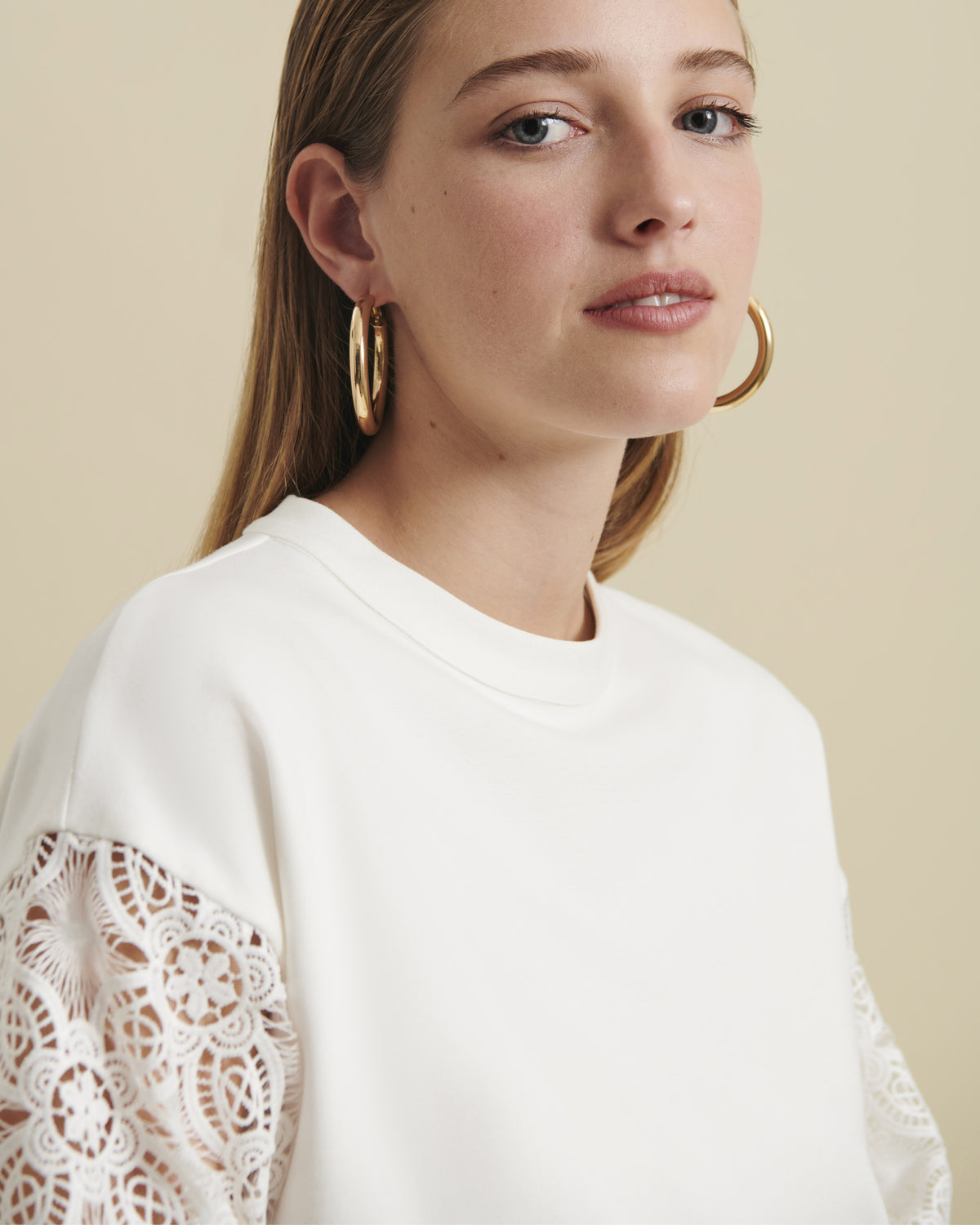 Women's Sweatshirt CAMBO White Large