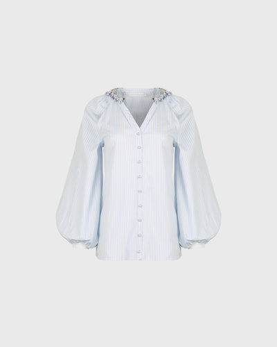 Anne Fontaine Women's Shirt AIX Sky Blue Size 40